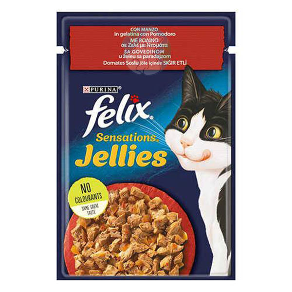پوچ گربه بالغ طعم گوشت Felix